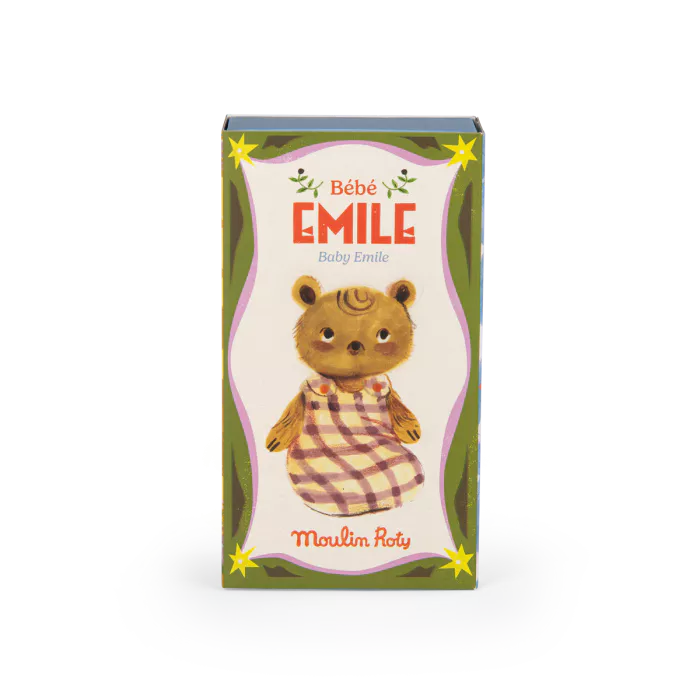 Moulin Roty – Bambolino Bébé Émile il Piccolo Orso 16 cm – Collezione Les Minouchkas