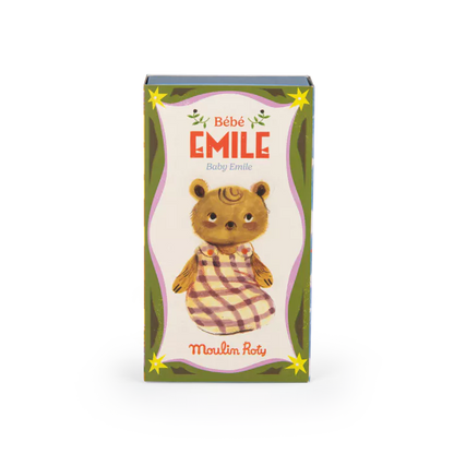 Moulin Roty – Bambolino Bébé Émile il Piccolo Orso 16 cm – Collezione Les Minouchkas