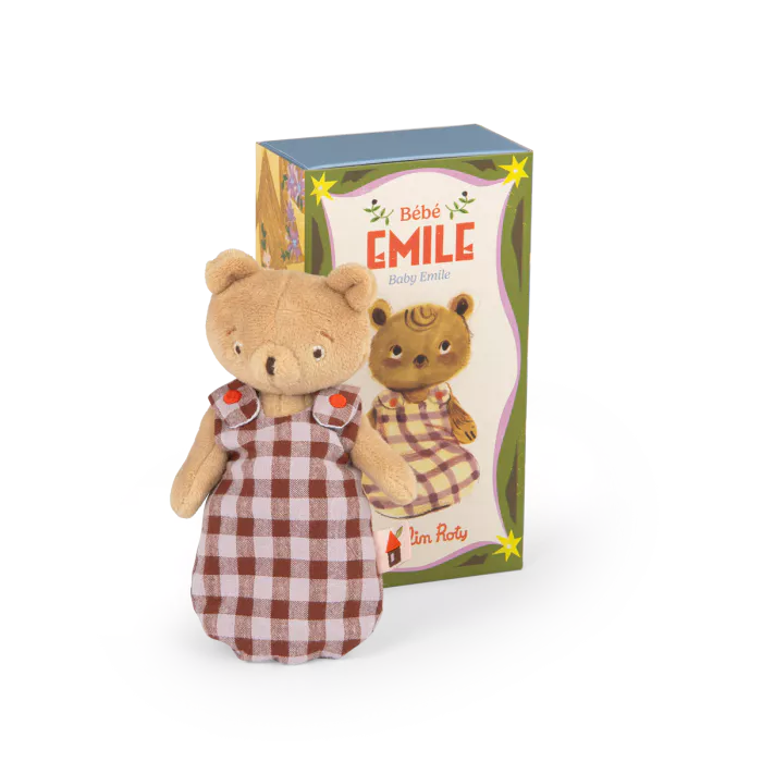 Moulin Roty – Bambolino Bébé Émile il Piccolo Orso 16 cm – Collezione Les Minouchkas
