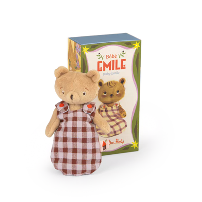 Moulin Roty – Bambolino Bébé Émile il Piccolo Orso 16 cm – Collezione Les Minouchkas