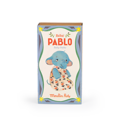 Moulin Roty – Bambolino Bébé Pablo l’Elefante 16 cm – Collezione Les Minouchkas