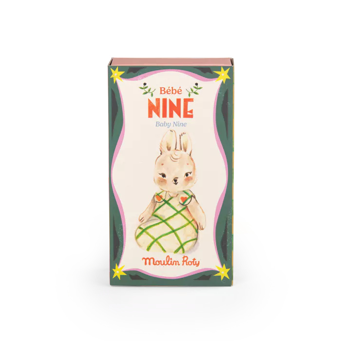 Moulin Roty – Bambolina Bébé Nine la Coniglietta 16 cm – Collezione Les Minouchkas
