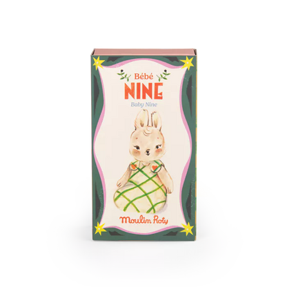 Moulin Roty – Bambolina Bébé Nine la Coniglietta 16 cm – Collezione Les Minouchkas