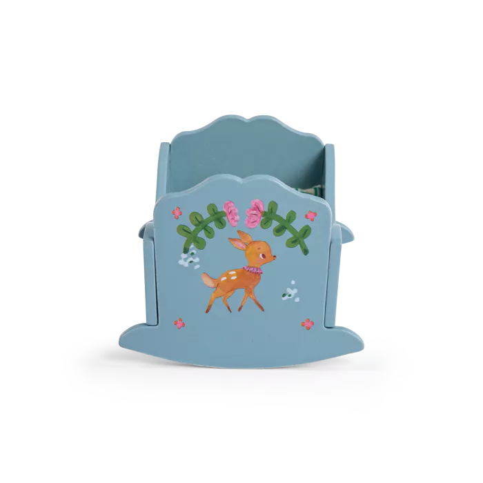 Moulin Roty – Culla in Legno con Materassino – Collezione Les Minouchkas
