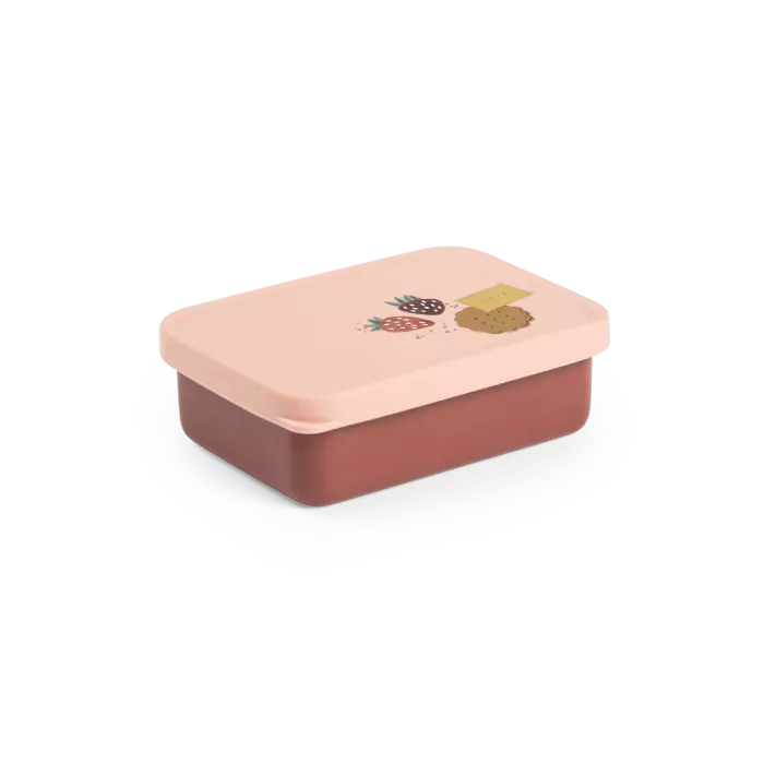 Moulin Roty Après la Pluie – Lunch Box Inox con Coperchio Silicone