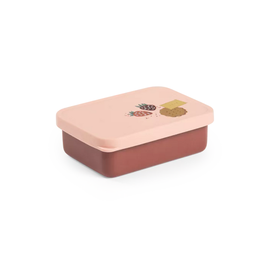 Moulin Roty Après la Pluie – Lunch Box Inox con Coperchio Silicone