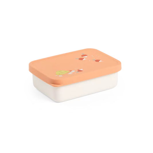 Moulin Roty Trois Petits Lapins – Lunch Box Inox con Coperchio Silicone