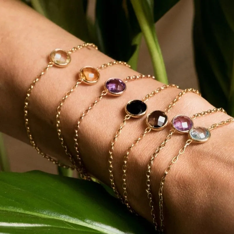 Thais Bernardes Bracciale Colors con Topazio Azzurro