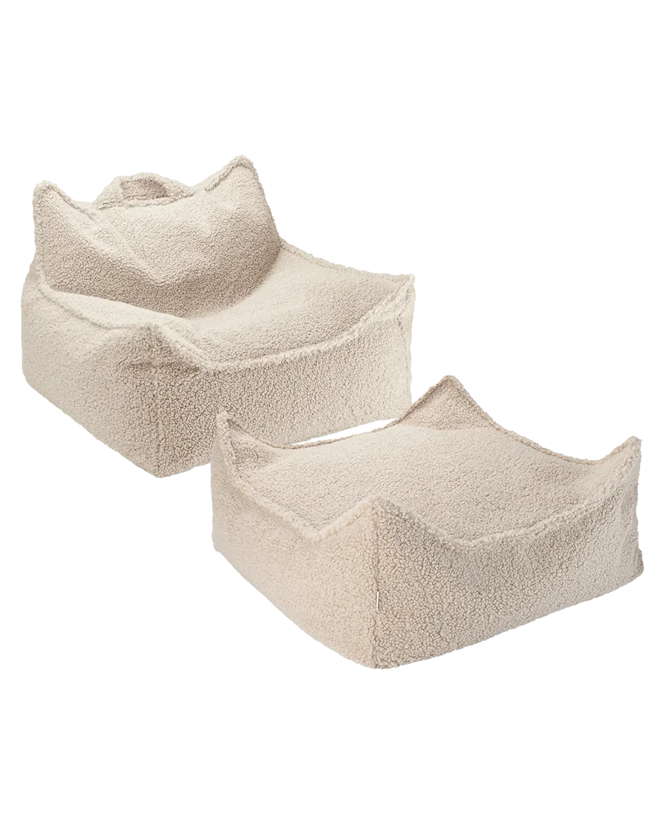 Wigiwama Poltrona a Sacco "Biscuit" – Comfort Morbido e Stile Naturale