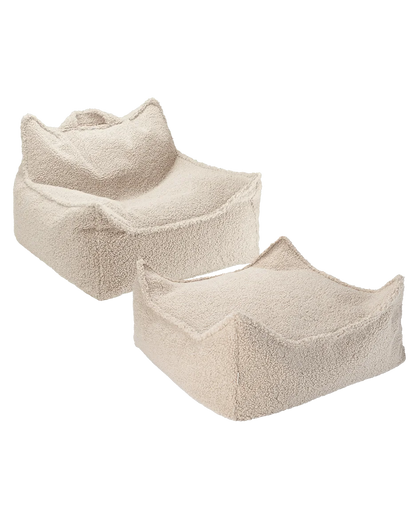 Wigiwama Poltrona a Sacco "Biscuit" – Comfort Morbido e Stile Naturale