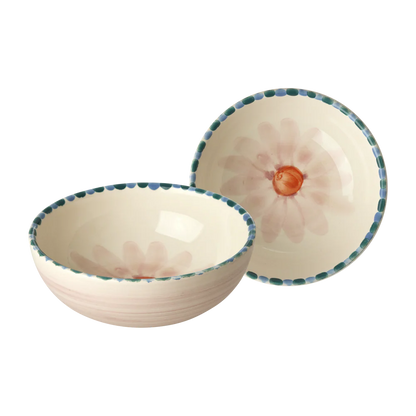 Ciotola in Ceramica Dipinta a Mano RICE – Fiori Rosa 300ml
