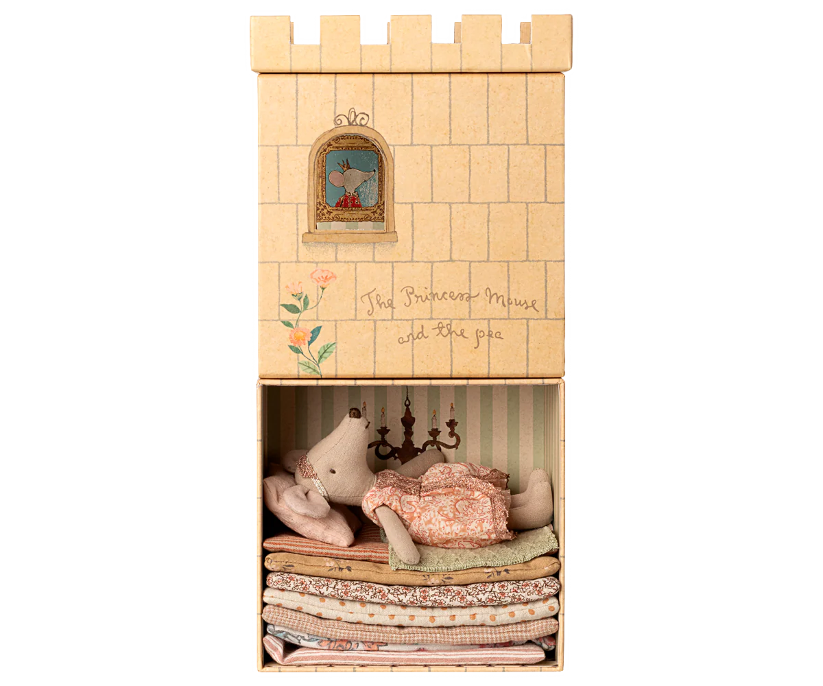 Maileg Topolina Principessa sul Pisello – Sorella Maggiore con Castello