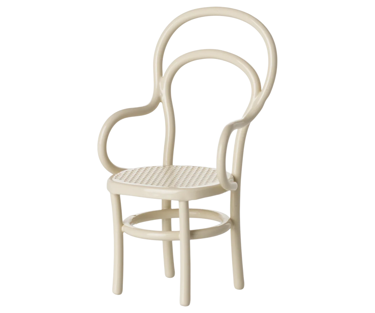 Sedia Vintage per Topolini Maileg – Panna | Arredo in Metallo per Fratellini (PRE-ORDINE AI25)