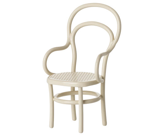 Sedia Vintage per Topolini Maileg – Panna | Arredo in Metallo per Fratellini (PRE-ORDINE AI25)
