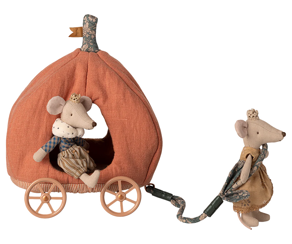 Carrozza Zucca Maileg per Topini – Pumpkin Carriage Mouse