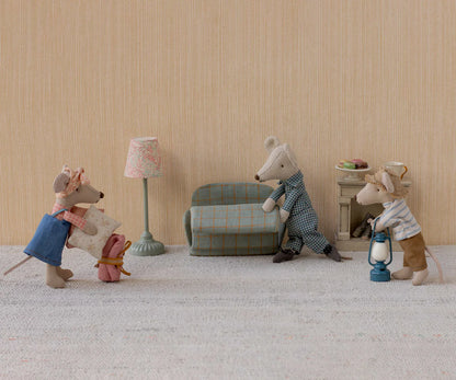 Lampada da terra vintage Maileg per topini – Mint