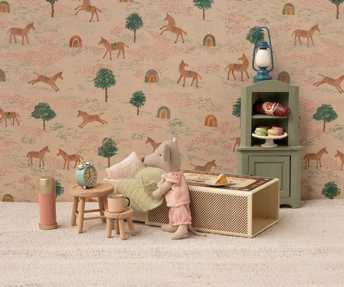 Mobile Angolare Maileg per Topolini – Corner Cabinet Verde Chiaro