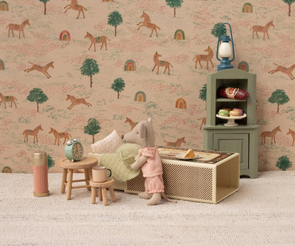 Mobile Angolare Maileg per Topolini – Corner Cabinet Verde Chiaro