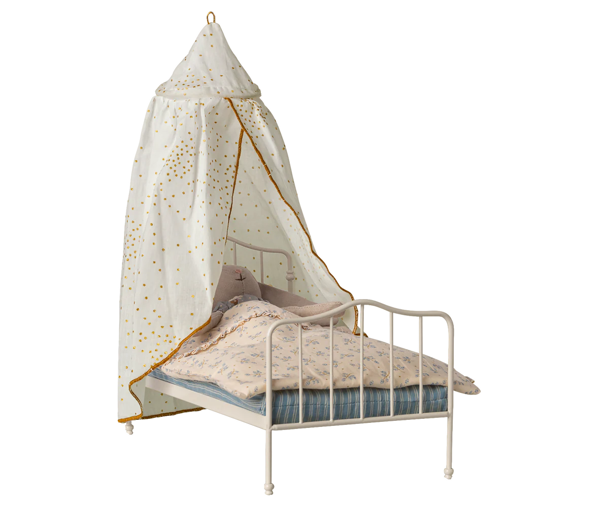 Maileg Baldacchino Letto Miniatura – Off White (Panna)