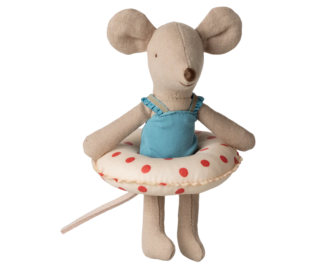 Beach Mice, Topolina Little Sister ciambella a pois rossa