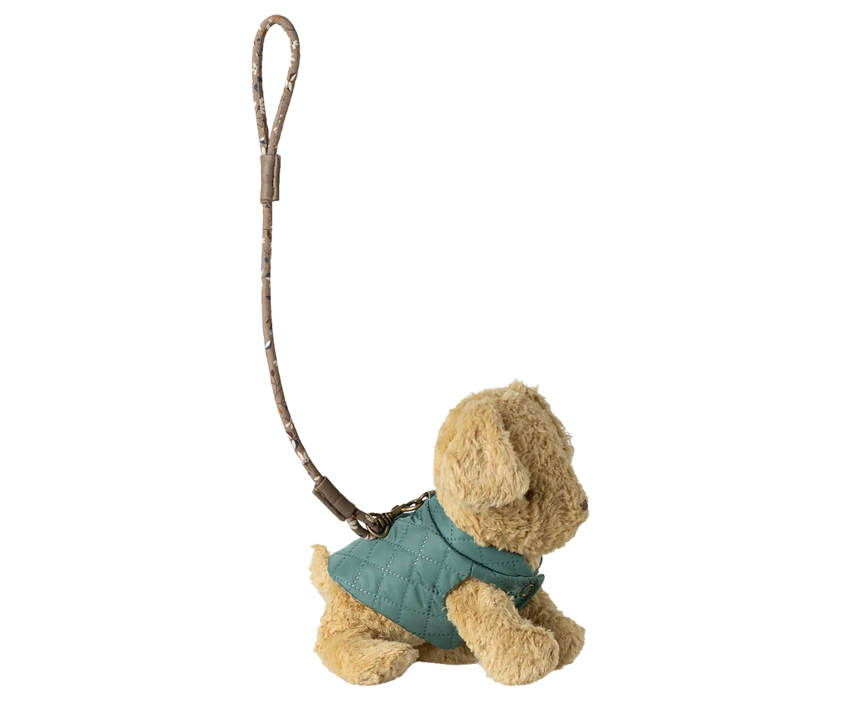 Maileg Pettorina e Guinzaglio per Cuccioli – Menta Scuro PRE-ORDINE