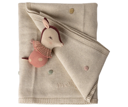 Maileg – Coperta Baby in Cotone Rosa 70 × 90 cm