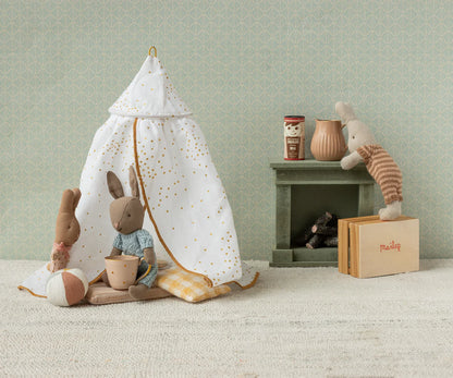 Maileg Baldacchino Letto Miniatura – Off White (Panna)