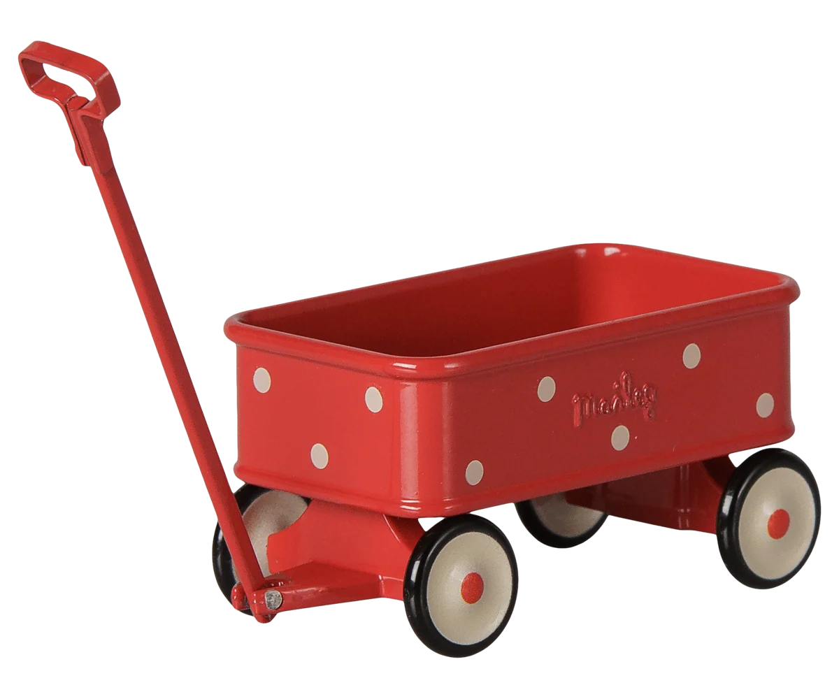 Carretto Maileg per Topolini – Rosso in Metallo | Accessorio per Topi Maileg PRE-ORDINE
