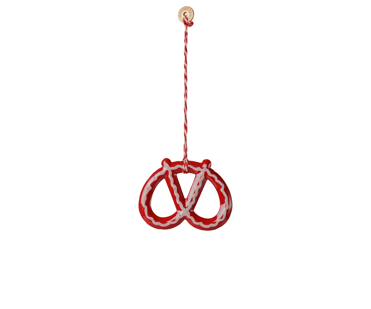 Set di 4 Ornamenti in Metallo Maileg – Peter's Christmas Rosso & Blu | Edizione Natale PRE-ORDINE