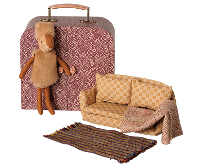 Maileg Renna Sorellina con Valigia – Casetta Portatile | Collezione Natale 2026 PRE-ORDINE
