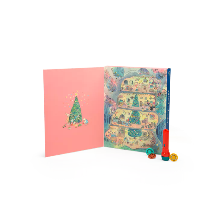 Moulin Roty La Grande Famille – Calendario dell’Avvento con Lampada a Storie