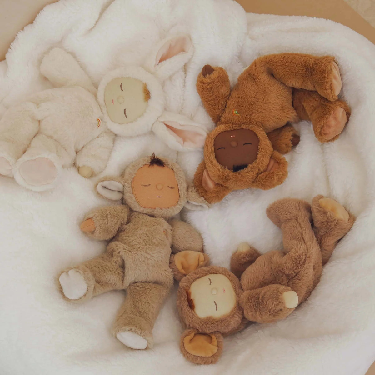 Olli Ella Cozy Dinkums Lamby Pip – Bambola Peluche Agnellino