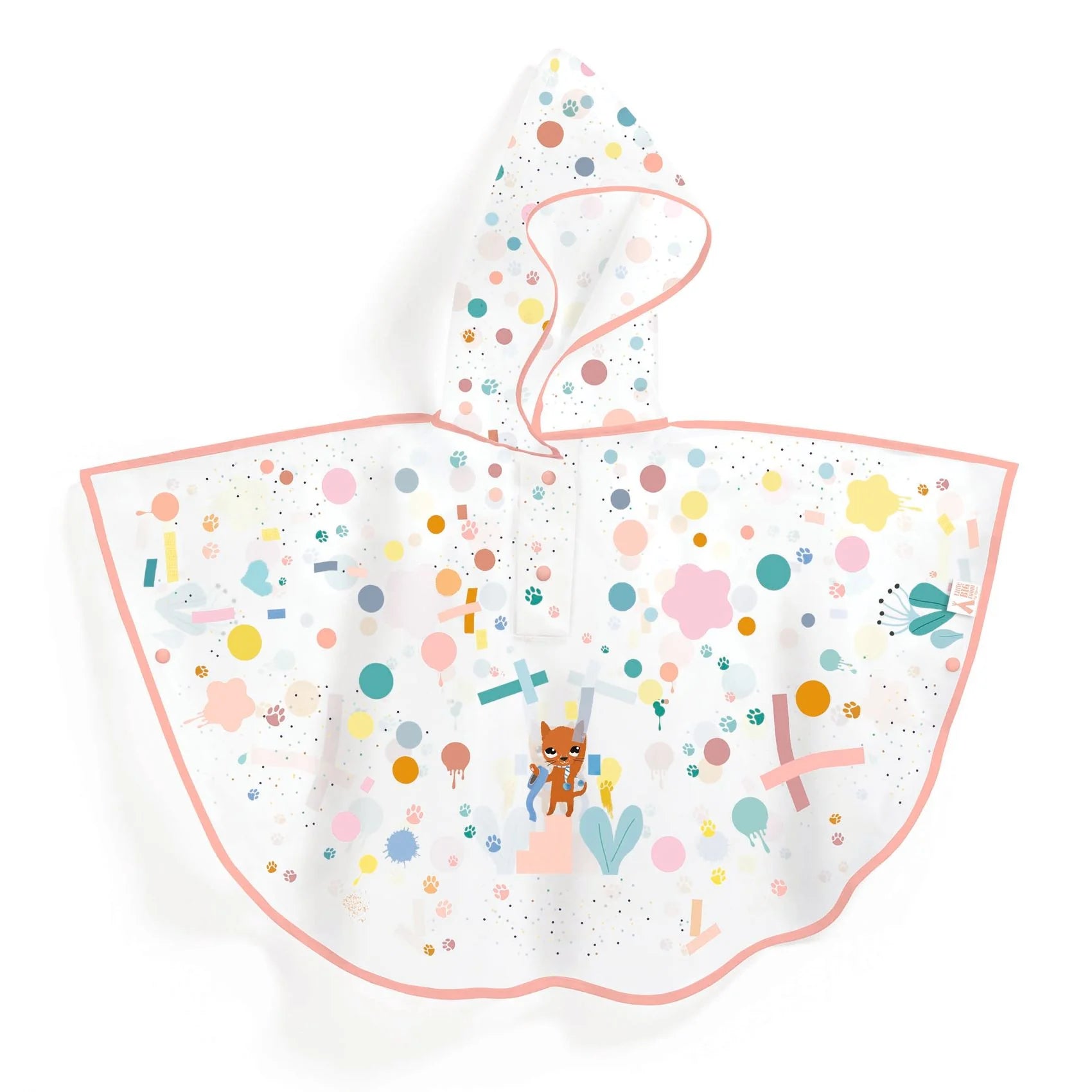 Djeco Mantella per la pioggia Small - Gattino Marshmallow - Apple Pie