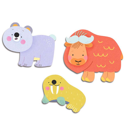 Djeco Primi Stickers 18M+ – Animali del Ghiaccio