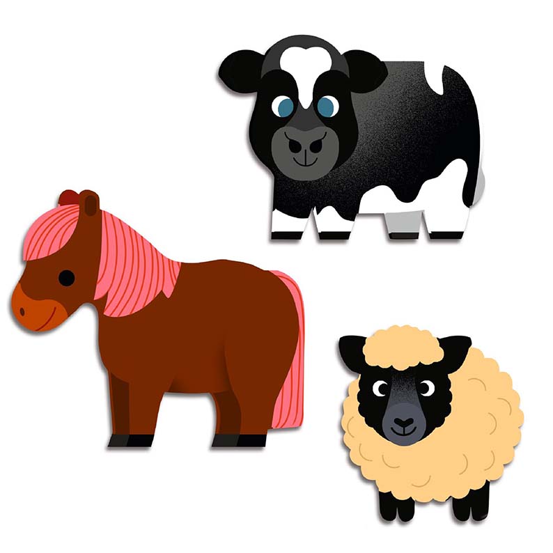 Djeco Primi Stickers 18M+ – Animali della Fattoria
