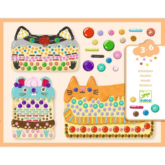 Djeco Set per creare Mosaici - Torte e Dolci - Apple Pie