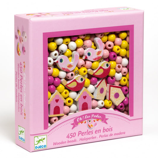 Djeco Set Perline - Uccellini - Apple Pie