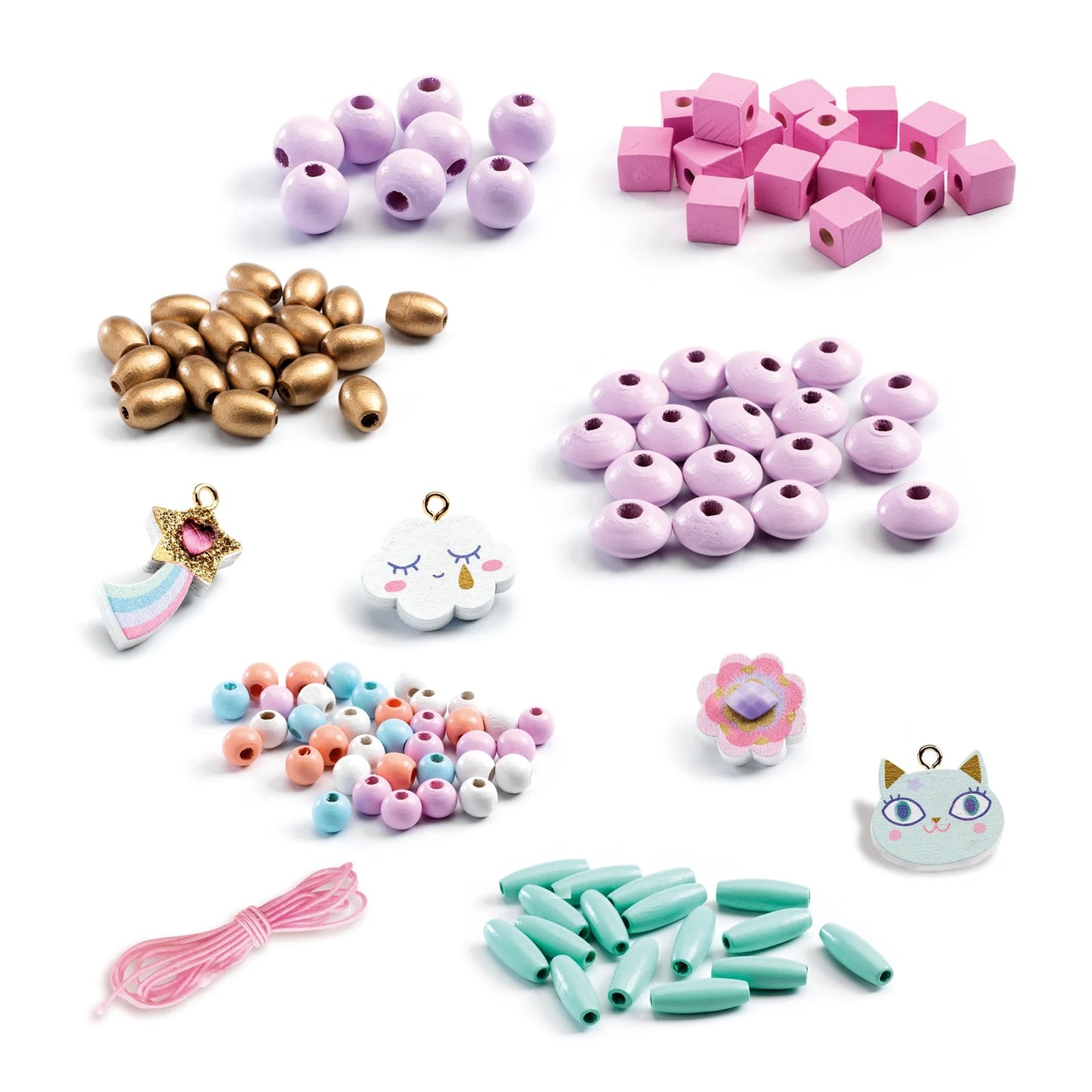 Djeco Set Perline - Arcobaleno - Apple Pie