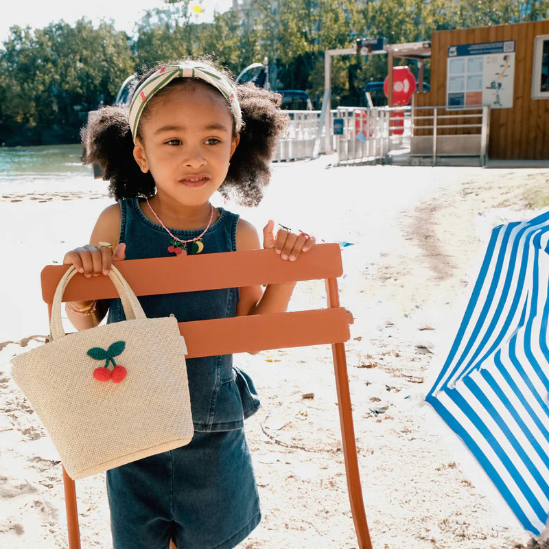 Borsa Cestino Rockahula Ciliegie in Raffia con Tracolla – Crochet Cherry