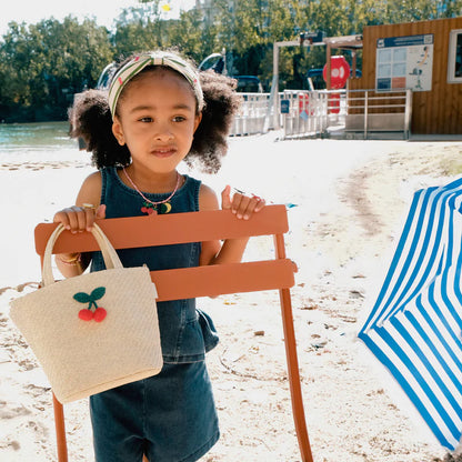 Borsa Cestino Rockahula Ciliegie in Raffia con Tracolla – Crochet Cherry