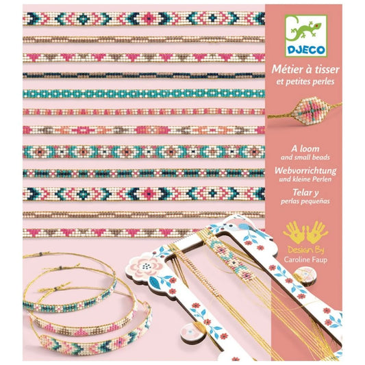 Djeco Kit Crea Braccialetti con il telaio - Apple Pie