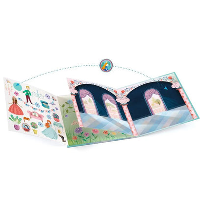 Djeco Stickers Riposizionabili - Castello delle Principesse - Apple Pie