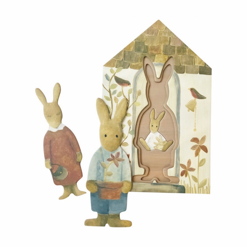 Egmont Toys Puzzle Multistrato - Conigli - Apple Pie