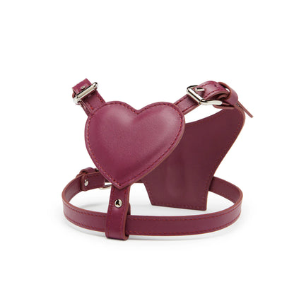 Pettorina in Pelle a Cuore Imbottita Baurdelle Made in Italy – Heart Harness