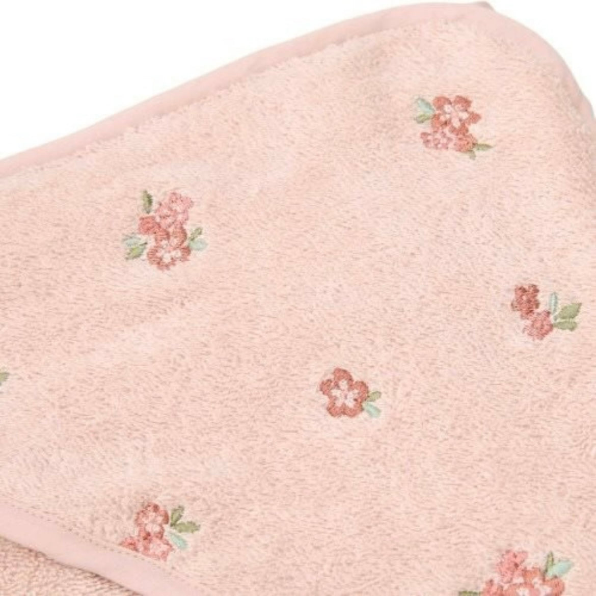 Little Dutch – Accappatoio con Cappuccio Fairy Garden Pink (100% Cotone Bio)
