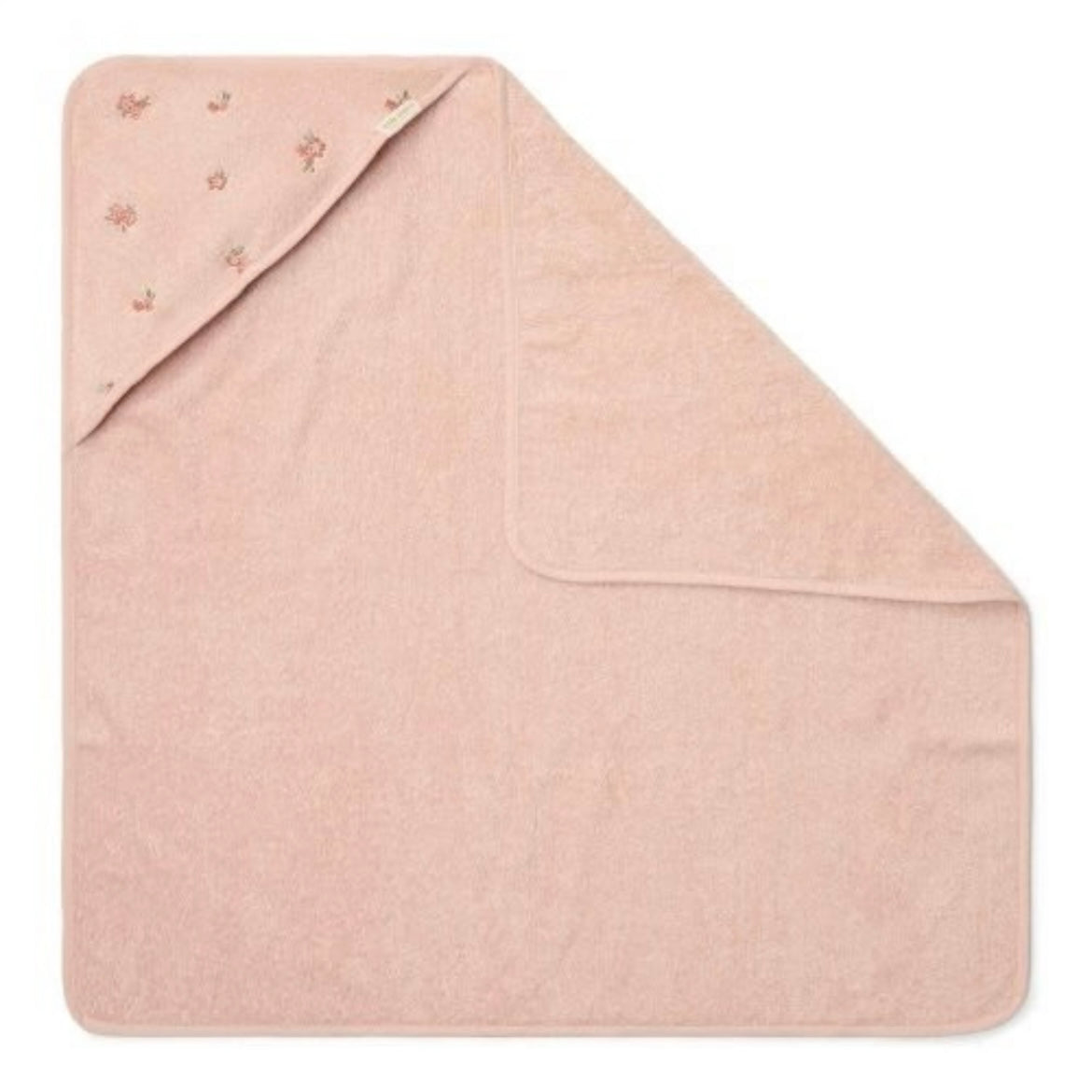 Little Dutch – Accappatoio con Cappuccio Fairy Garden Pink (100% Cotone Bio)