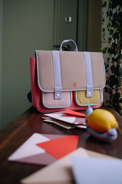 Cartella Scuola Sticky Lemon Lemon Tree Gingham Flower + Rose | Zaino Scuola Bambini IN ARRIVO