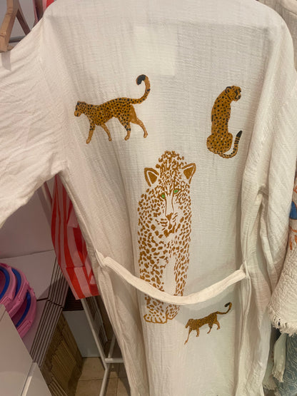 Kimono Leopards Ecru – Aelia Anna