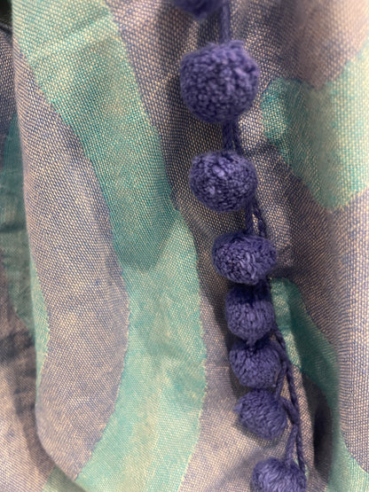 Borsa Mare Aelia Anna Ocean Blue Pom Pom