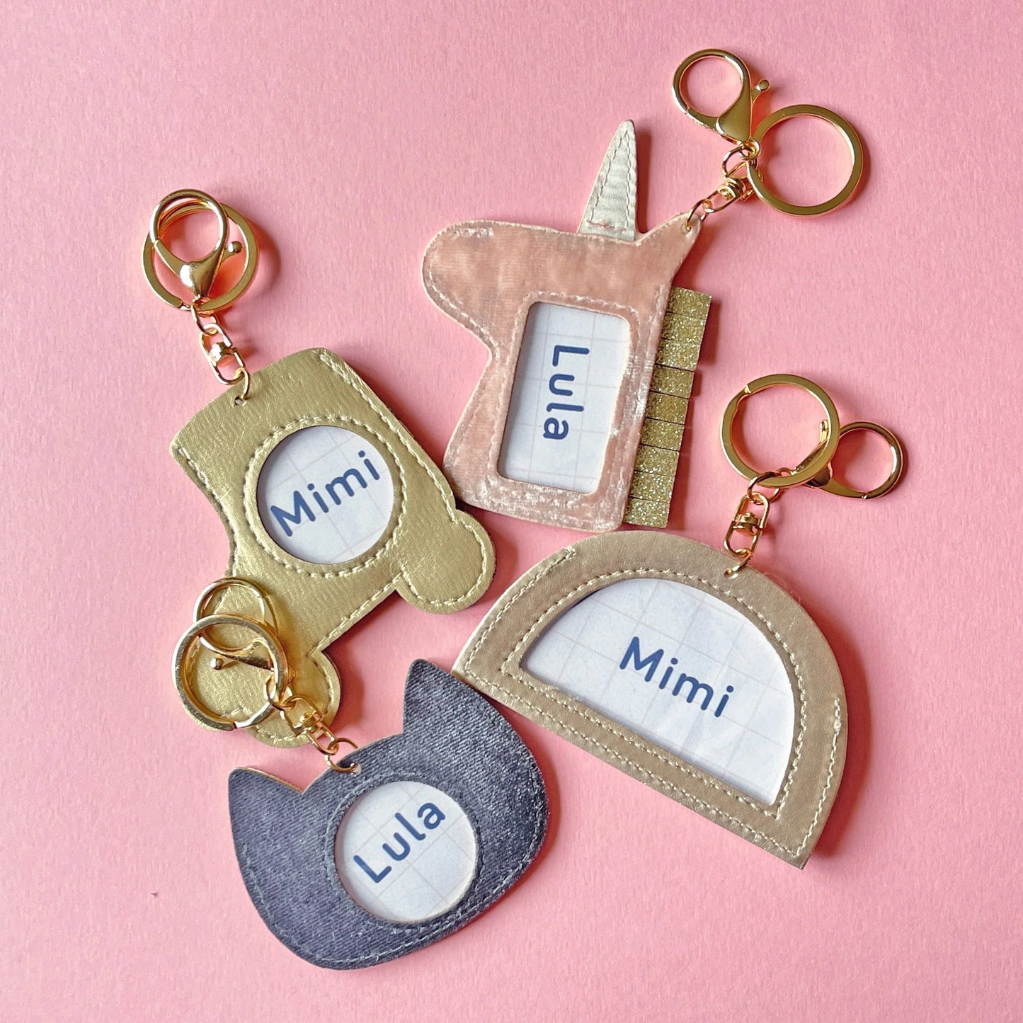 Mimi & Lula – Portachiavi unicorno in velluto e glitter